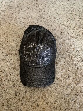 Disney Star Wars Glitter Black Rhinestone Logo Baseball Hat